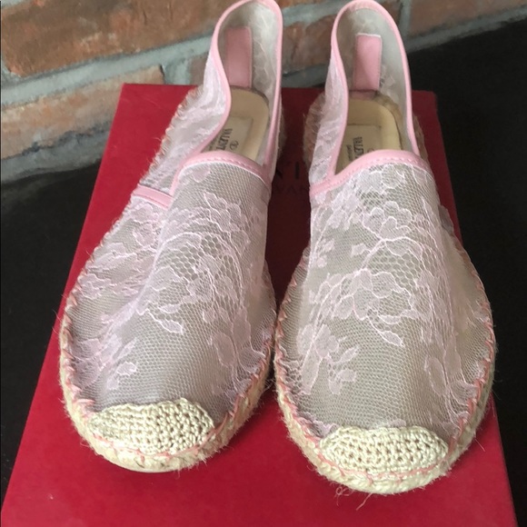 valentino lace espadrilles